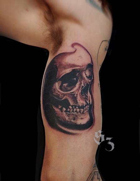 Tattoos - Quade Dahlstrom Skull - 142192